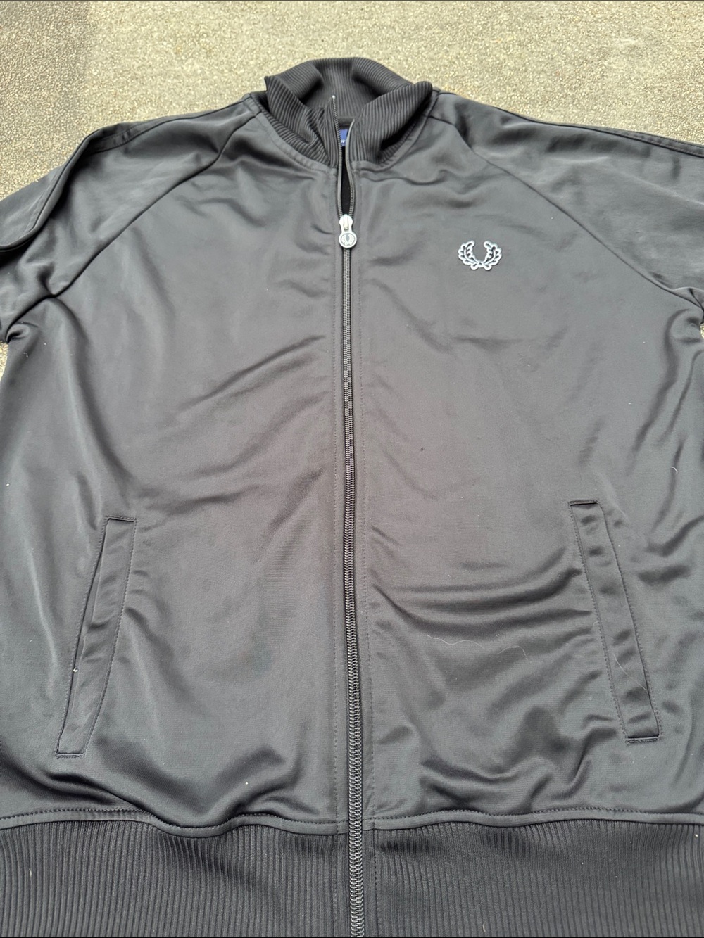 Fred Perry Black Track Jacket - Picture 8 of 8
